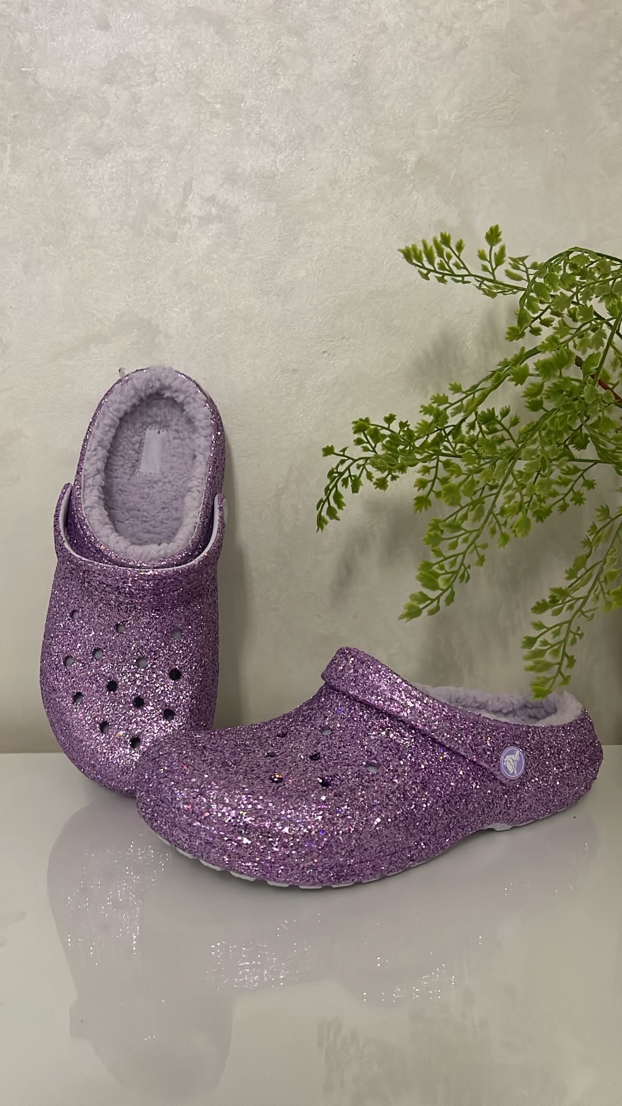 Crocs Classic Lined Chunky Glitter Clog