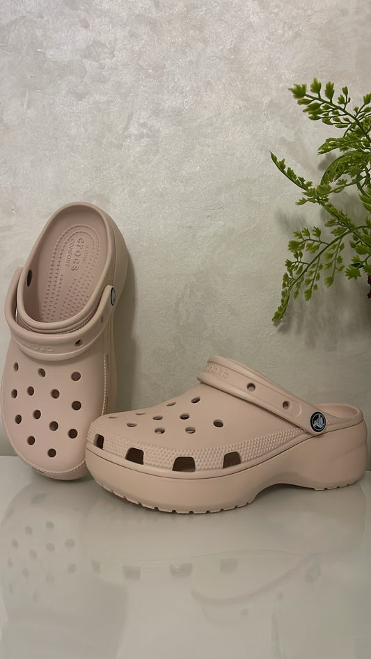 Classic Platform clog rose